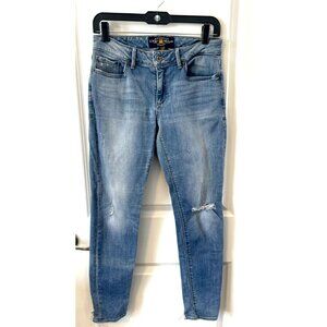Lucky Brand Sasha Super Skinny Light wash distressed ankle Womens Jeans 6/28